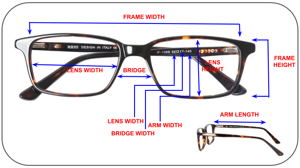 eyeglasses measurements